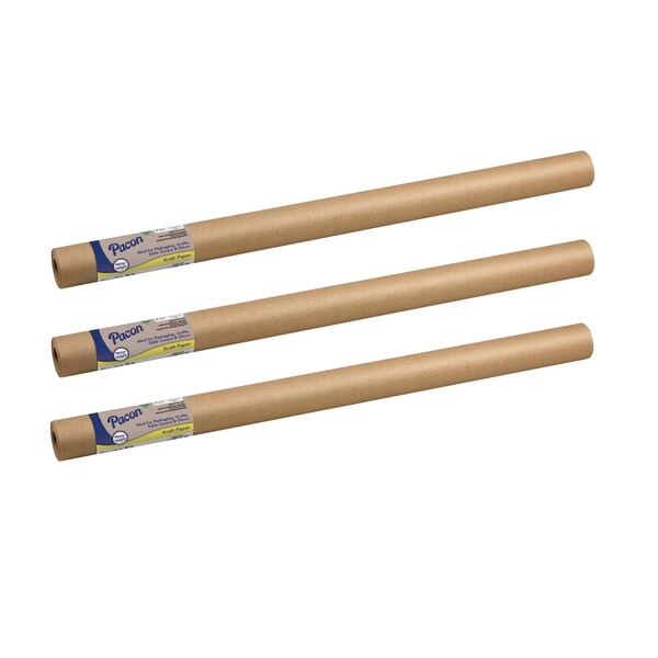 Heavyweight Kraft Roll, Natural Kraft, 30in. x 30ft., 3PK